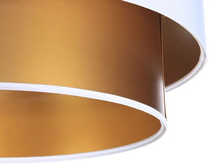 Złoto-biała lampa wisząca w stylu glamour - 5X S420 B9-R29