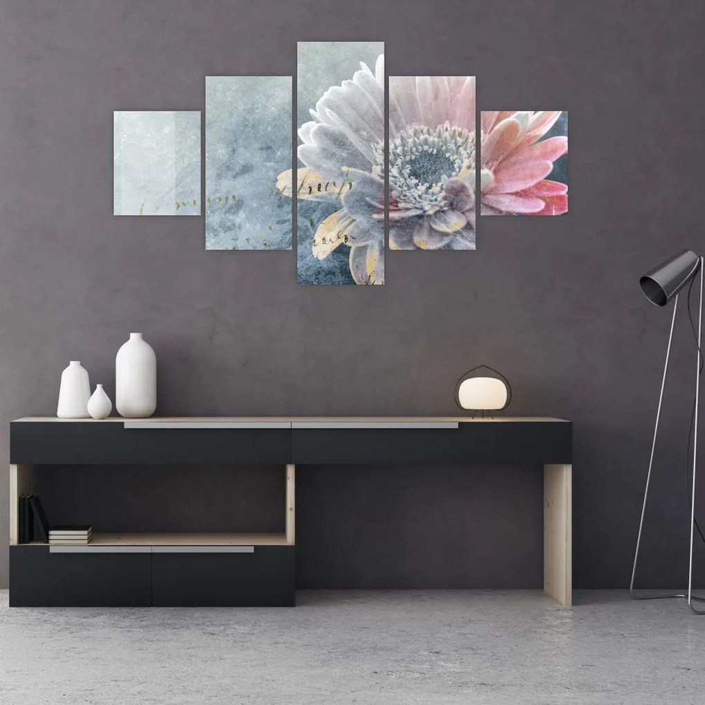 Obraz - Zimowy kwiat (125x70 cm)