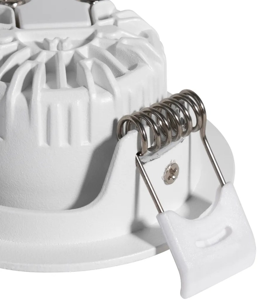 Set van 6 inbouwspots wit kantelbaar 6,5cm incl. LED IP54 ultra slim - Pupil Oswietlenie wewnetrzne