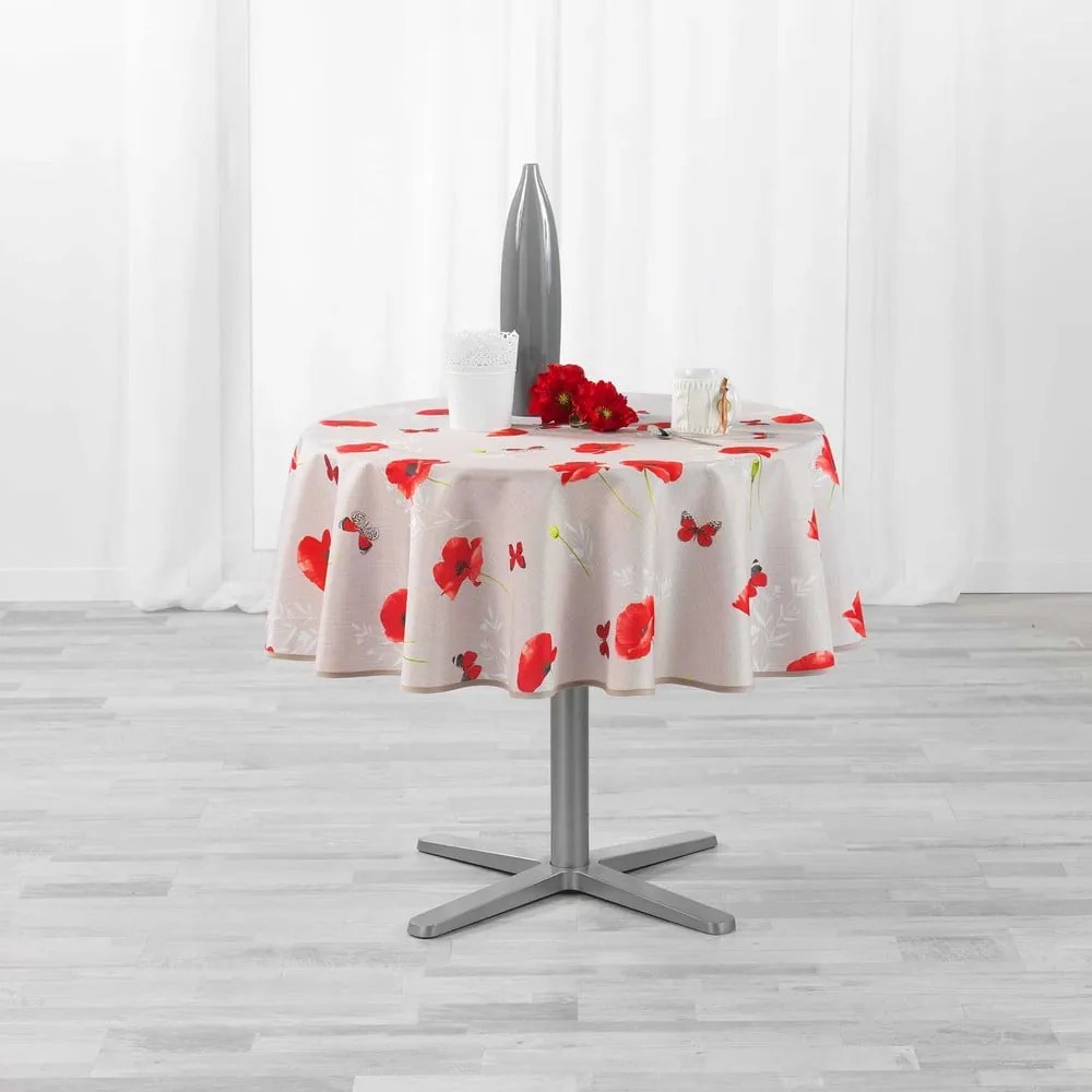 Obrus ø 180 cm Sweet poppy – douceur d'intérieur