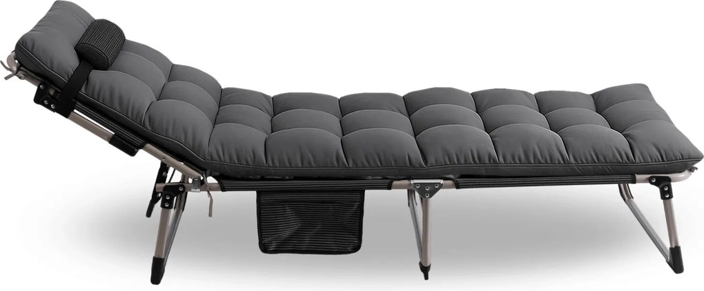 Leżak Ogrodowy VENUS 190x73 cm Szary