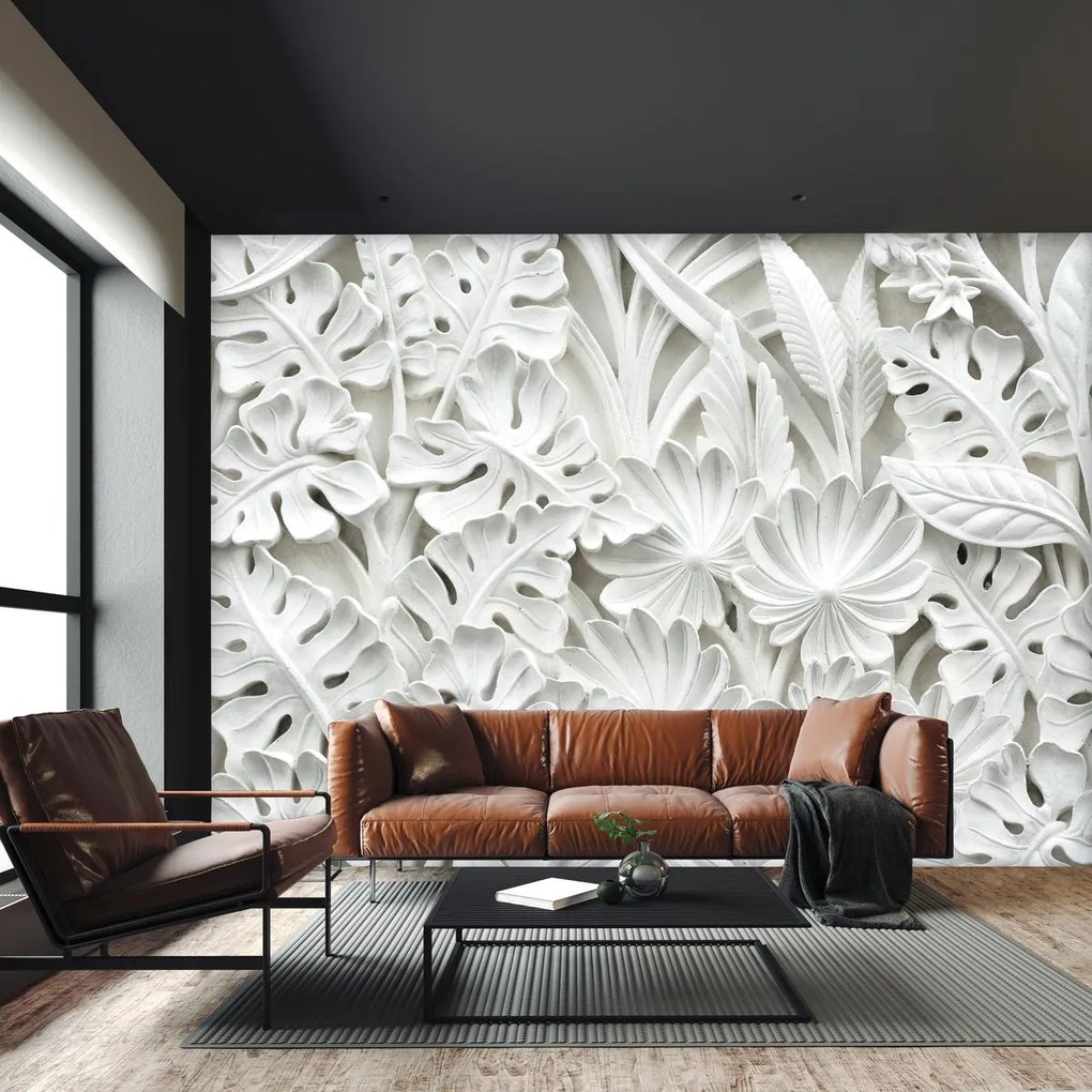 Fototapeta - Alabaster białe kwiaty (196x136 cm)
