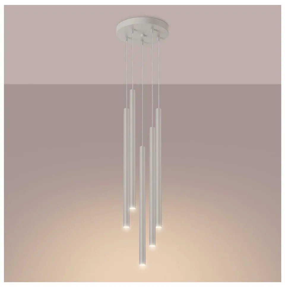Kremowa lampa wisząca ø 25 cm Fideus – Nice Lamps