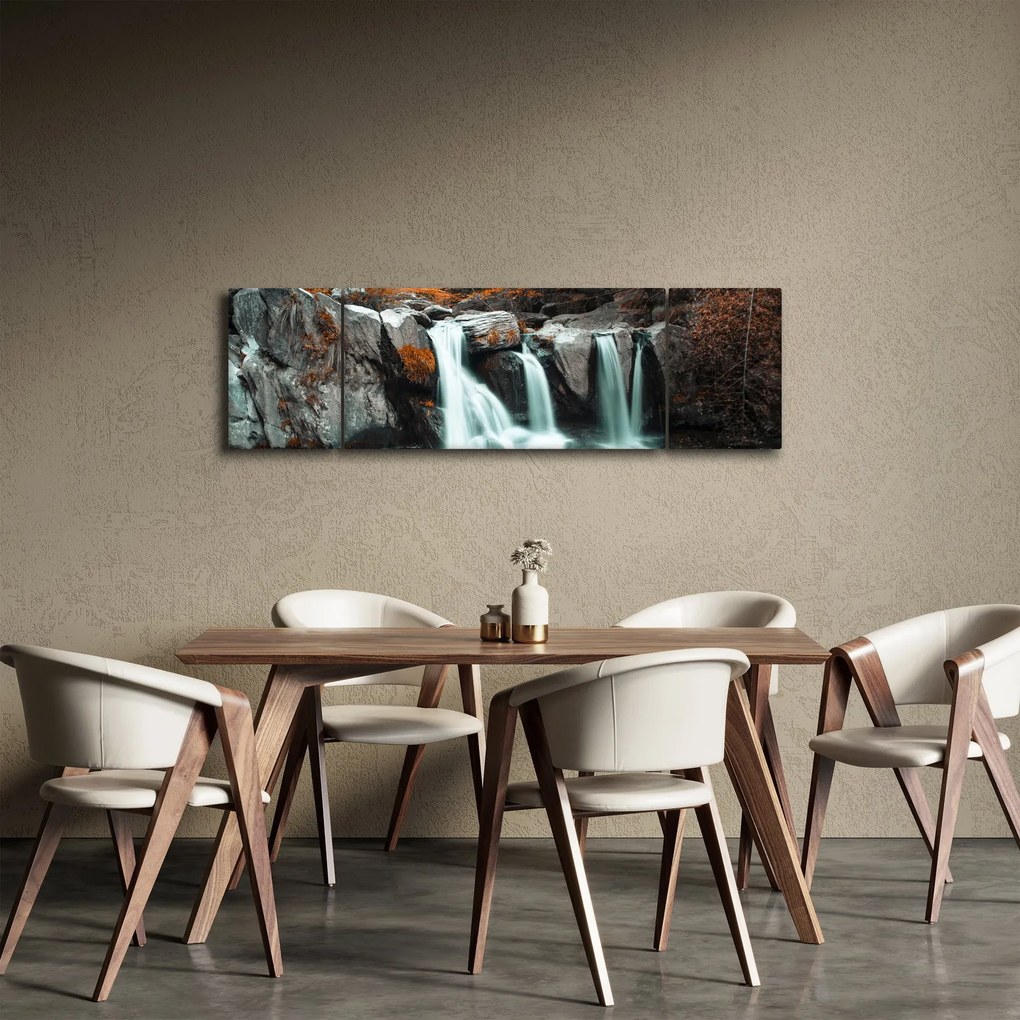 Obraz - Wodospady (170x50 cm)