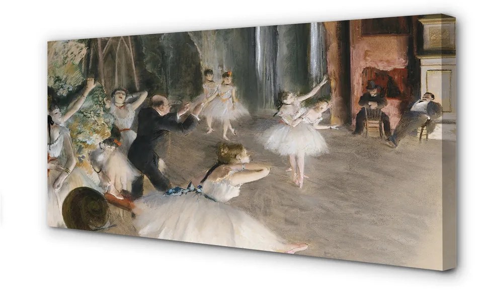 Obraz na płótnie Próba baletowa na scenie - Edgar degas