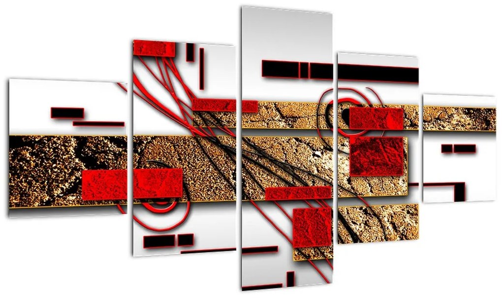 Obraz abstrakcji (125x70 cm)