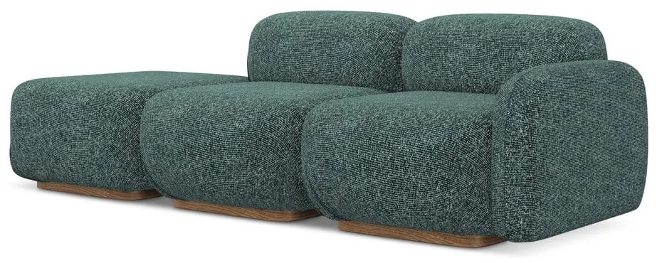 Turkusowy szezlong modułowy (prawostronny) Ailani – Makamii