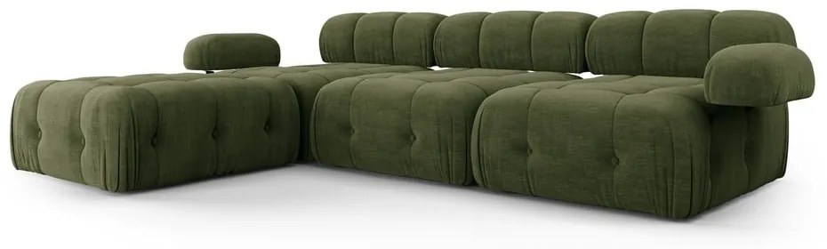 Ciemnozielony narożnik Ferento – Cosmopolitan Design