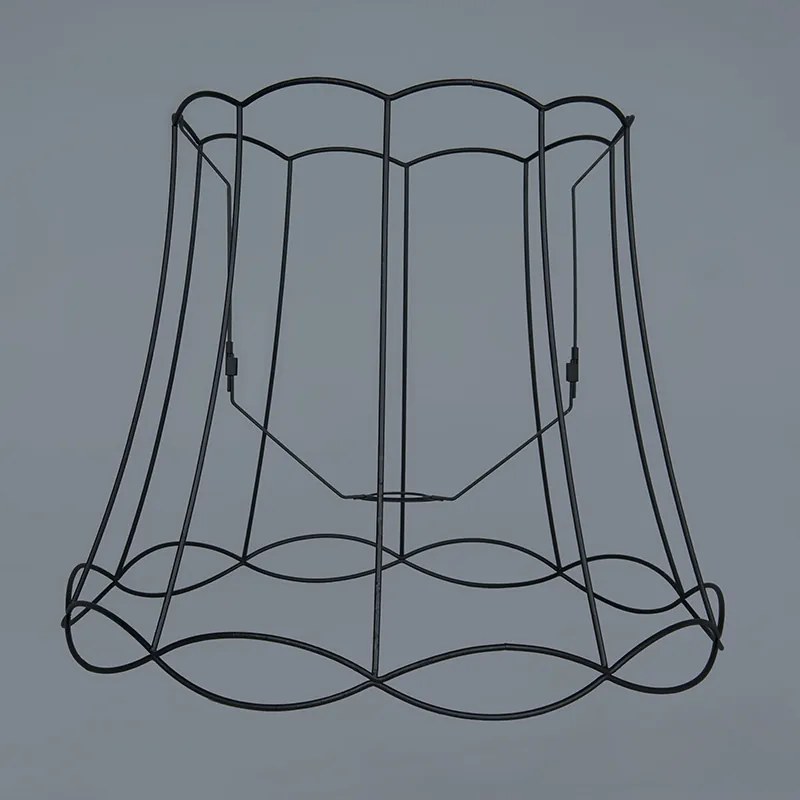 Metalowy klosz czarny 50/40 - Granny Frame Retro