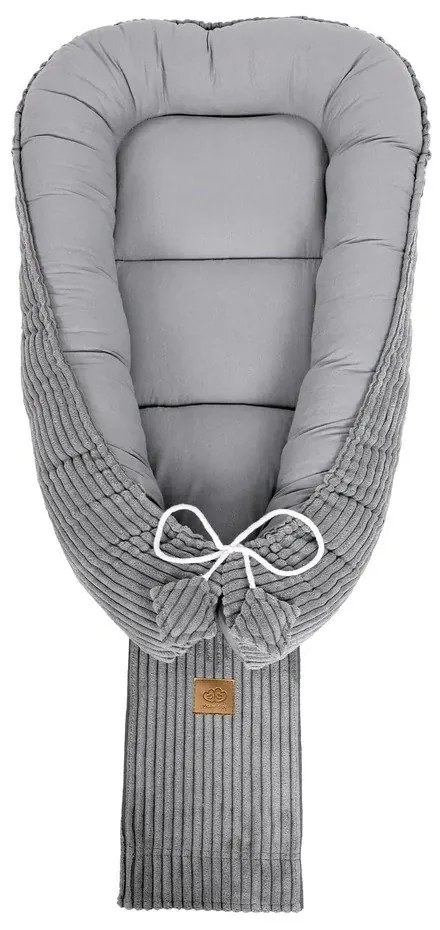 Szary kokon dla niemowląt 55x83 cm – Meowbaby