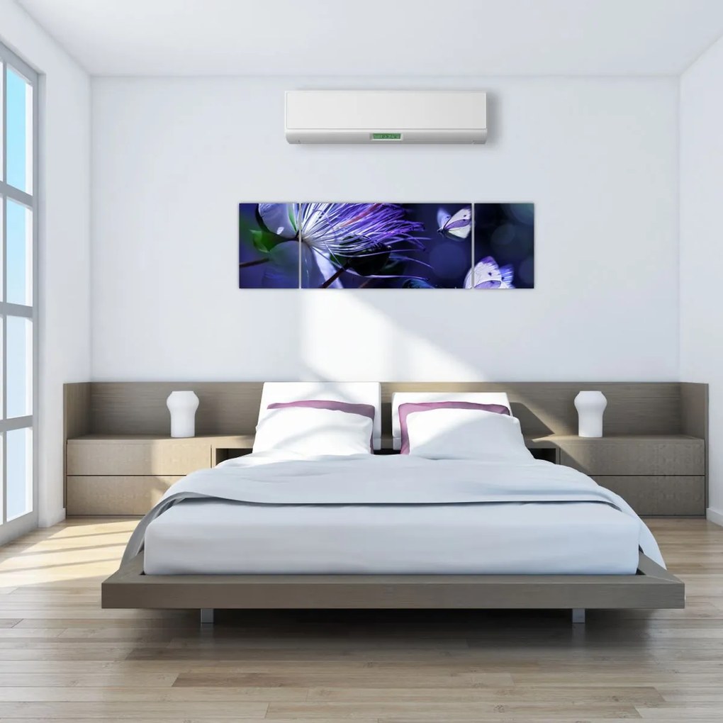 Obraz - Tropikalny kwiat (170x50 cm)