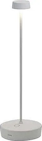 Lampa stołowa LED Zafferano Swap Pro, ładowalna i ściemnialna, biała, 2200-2700-3000K, maksymalna moc 9 godzin.