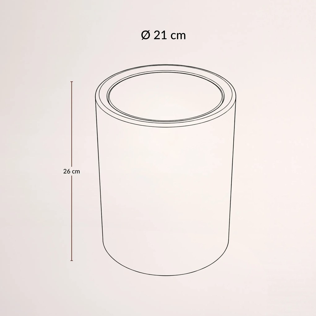 Łazienkowy kosz na śmieci RUND, 6 l