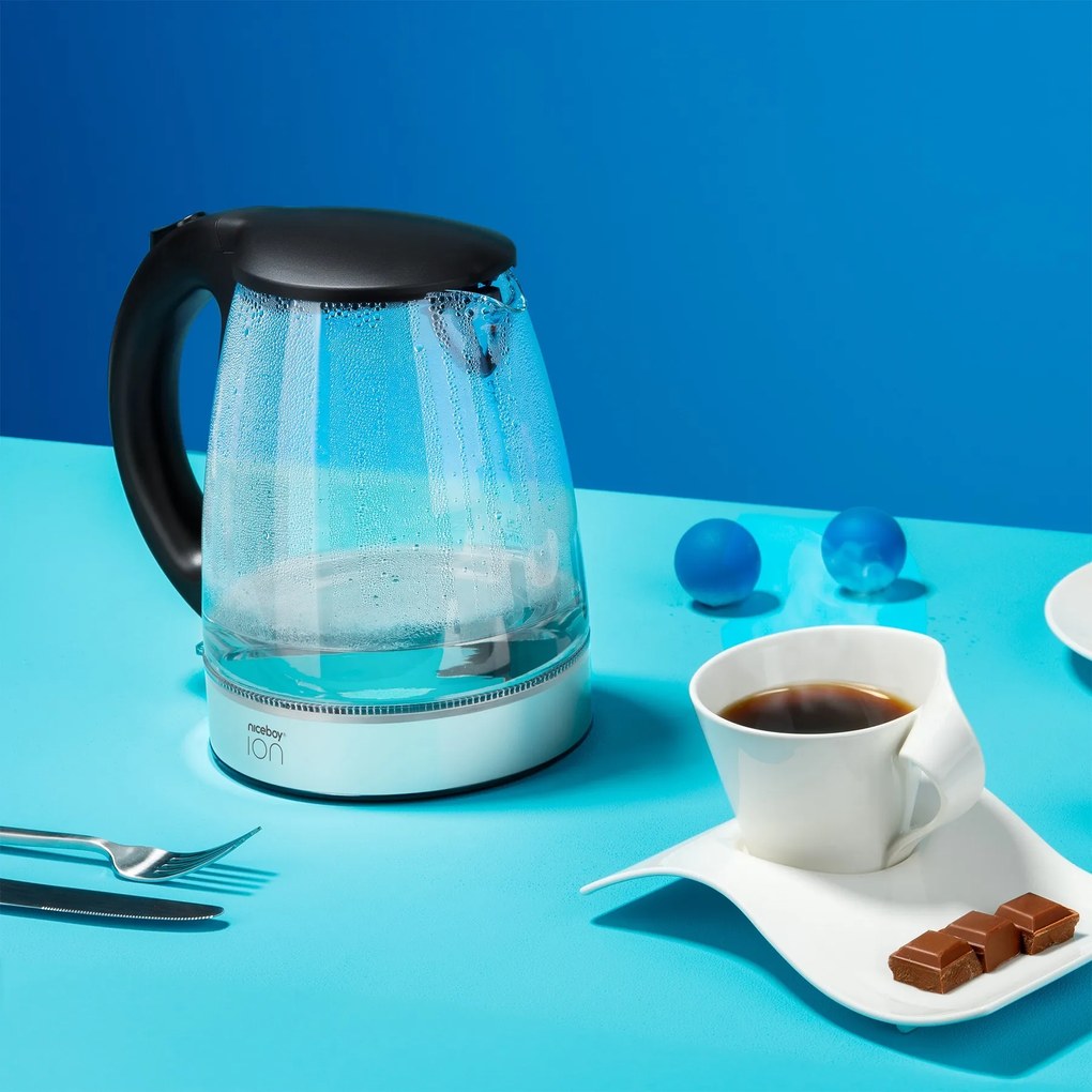 Czajnik K1 Crystal Glass Black