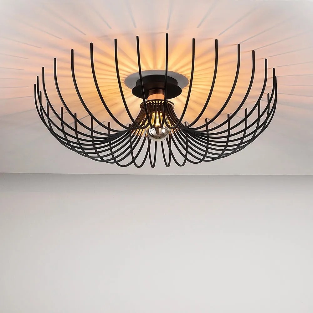 Czarna lampa sufitowa Opviq lights Aspendos, ø 56 cm