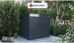 Schowek ogrodowy z antracytowej żywicy 4,57 m² z podłogą - MINARO