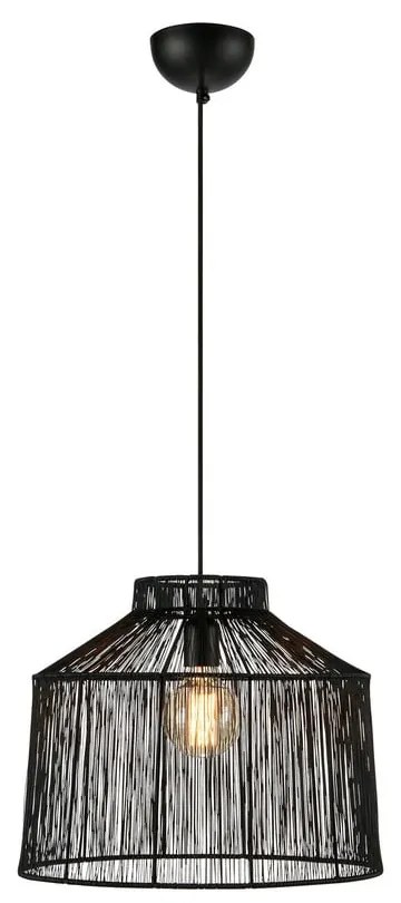 Czarna lampa wisząca z metalowym kloszem ø 42 cm Capanna – Markslöjd