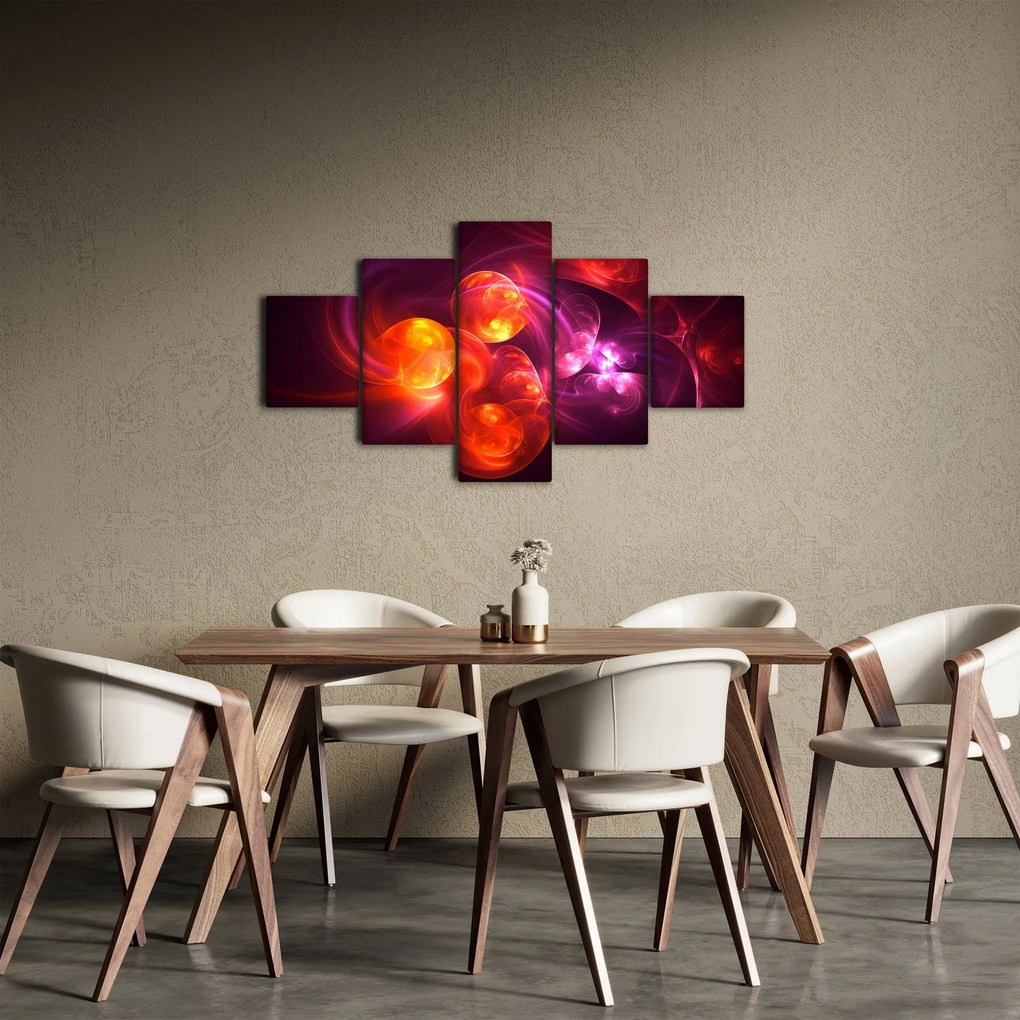 Obraz nowoczesnej abstrakcji (125x70 cm)