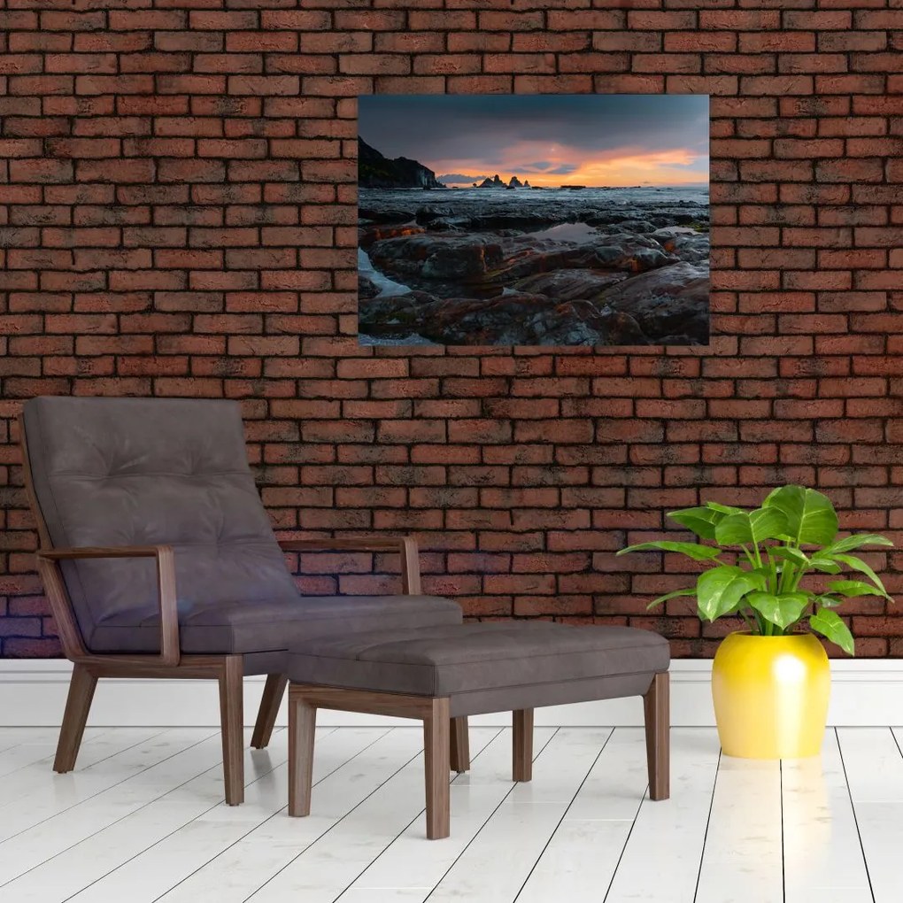 Obraz na szkle - krajobraz w Nowej Zelandii (70x50 cm)