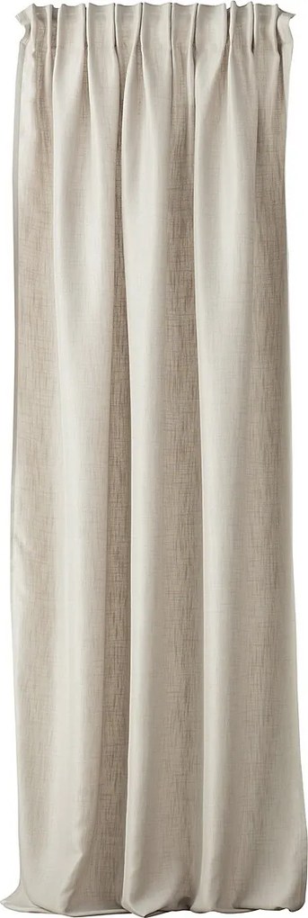 Zasłona na taśmie marszczącej strukturalna beżowa 140 x 280 cm 1 szt.