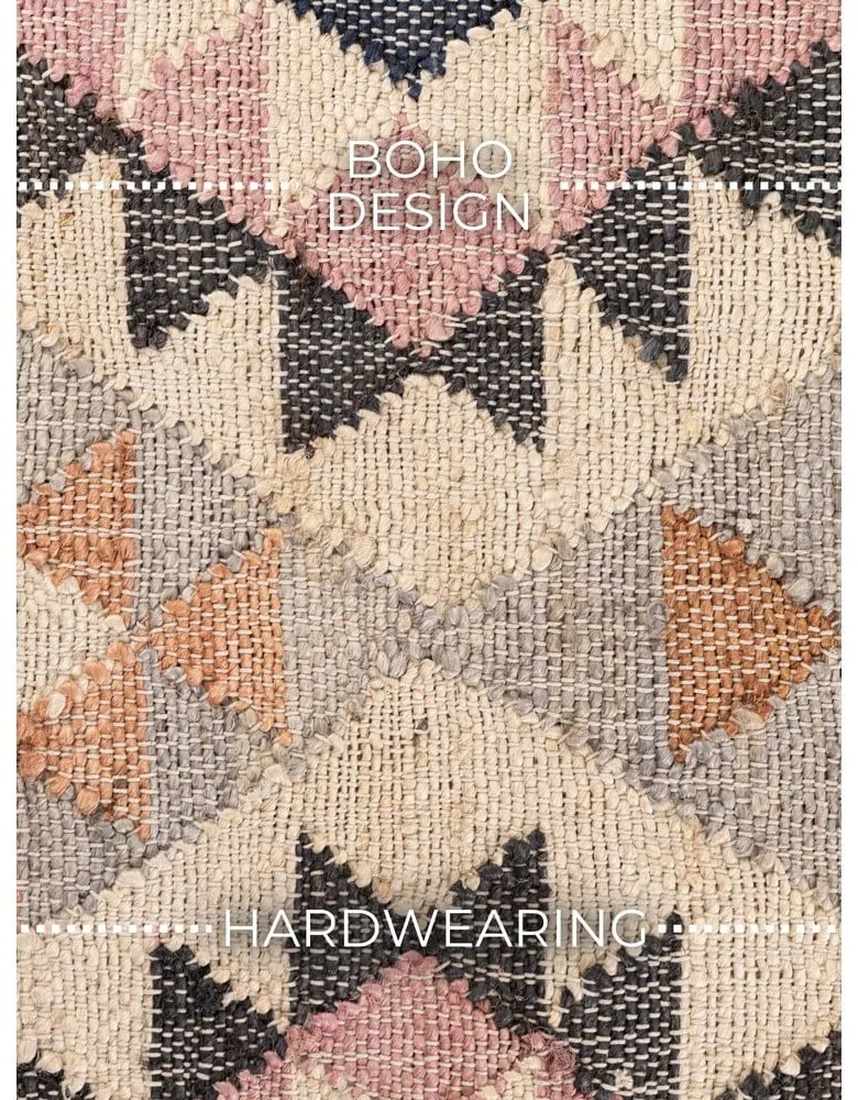 Szary dywan z juty tkany ręcznie 200x300 cm Roya Parsa – Elle Decoration