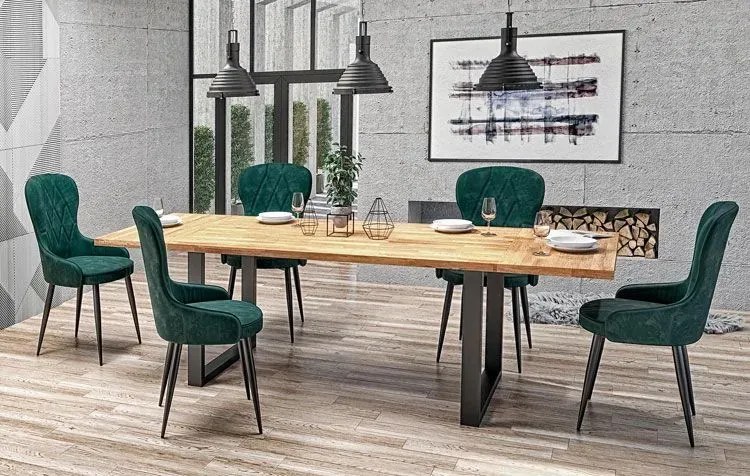 Rozkładany stół drewniany dąb - Simox 2X 140 XL