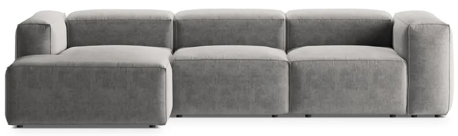 Jasnoszary narożnik (lewostronny/z szezlongiem) Bergano – Cosmopolitan Design