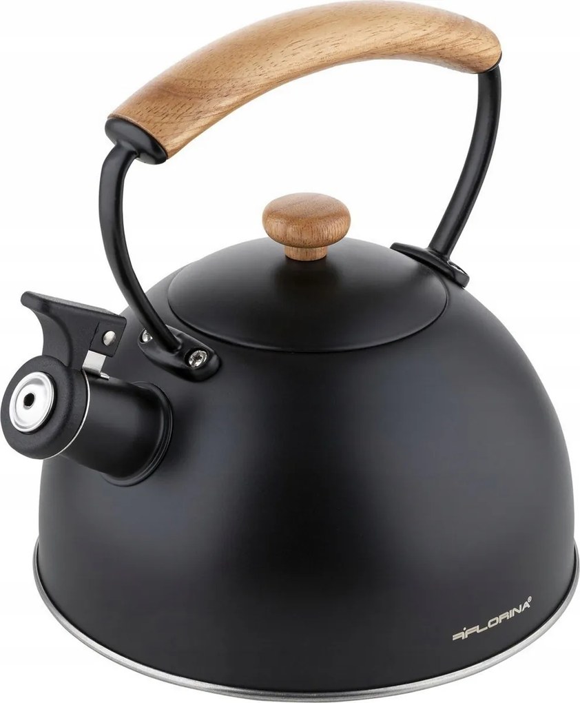 Florina Nierdzewny czajnik Natura Line 1,8 l, czarny
