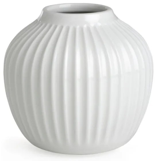 Biały kamionkowy wazon Kähler Design Hammershoi, wys. 12,5 cm