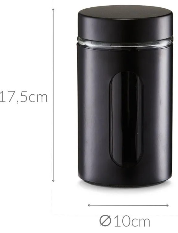 Pojemnik na żywność sypką szklany 900 ml, ZELLER