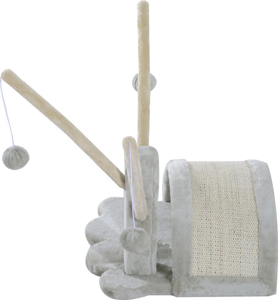 PawHut Drapak dla kota z sizalu Jasnoszary model do wspinania i ostrzenia pazurów | Aosom PL