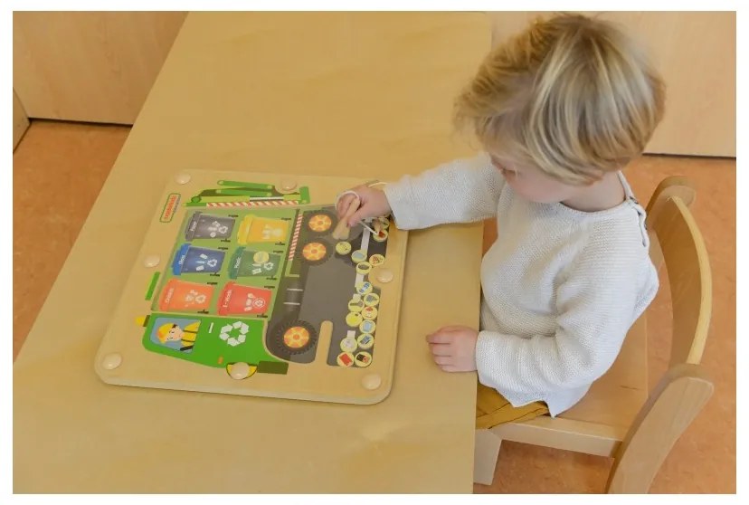 Sortowanie śmieci segregowanie odpadów edukacyjna tabliczka dla dzieci masterkidz