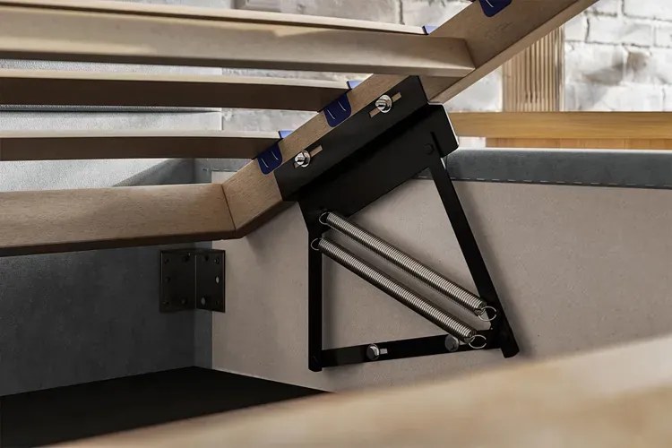 Podwójne łóżko ze schowkiem 140x200 L9-S76