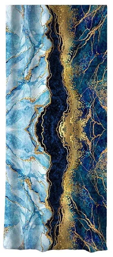 Niebiesko-złota zasłona 140x260 cm – Mila Home