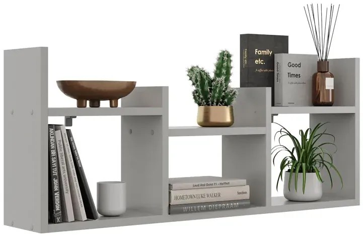 Szara Minimalistyczna Półka Na Książki L8-S52