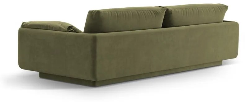 Jasnozielona aksamitna sofa 220 cm Torino – Micadoni