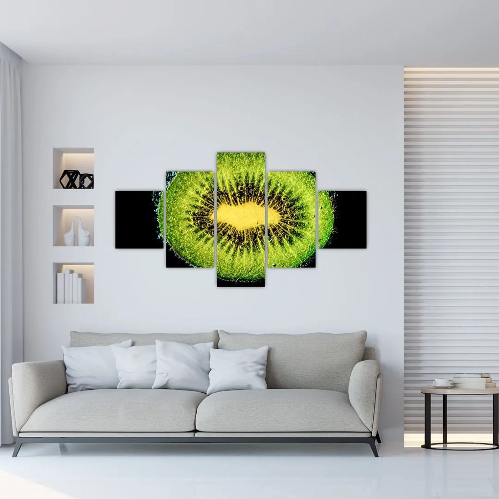 Obraz - szczegół kiwi w wodzie (125x70 cm)