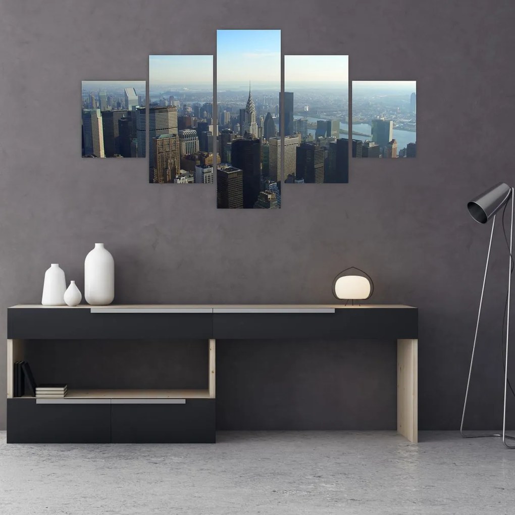 Obraz - Manhattan za dnia (125x70 cm)