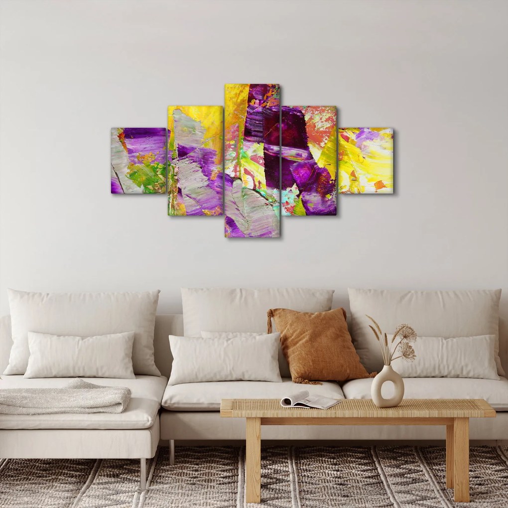Obraz abstrakcji - malarstwo (125x70 cm)