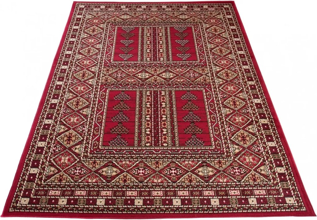 Bordowy dywan vintage G4-H65