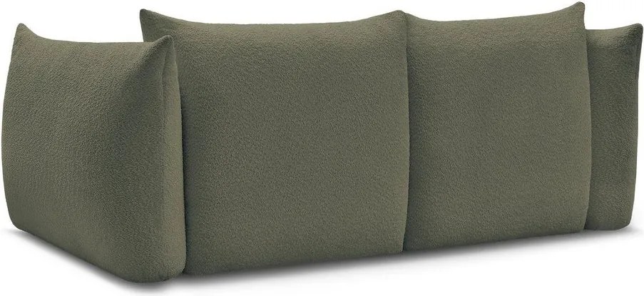 Zielona sofa z materiału bouclé 234 cm Azra – Bobochic Paris