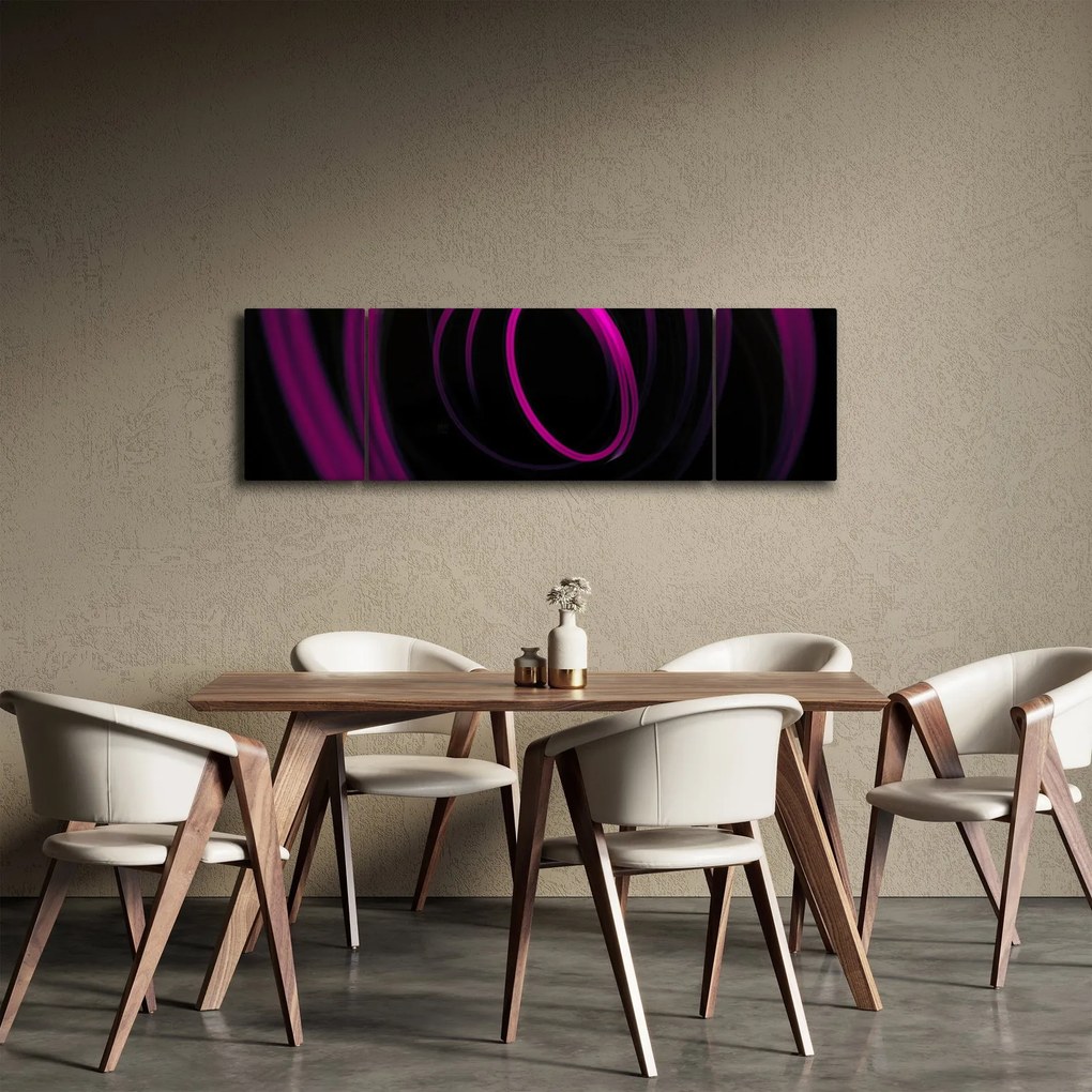 Obraz - fioletowe kresek (170x50 cm)
