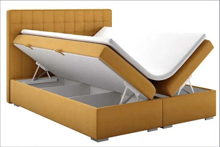 Łóżko boxspring do sypialni Neroli 120x200 - 32 kolory