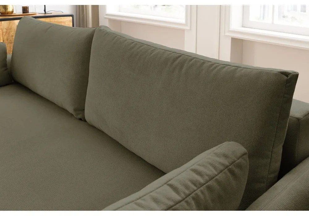 Zielona rozkładana sofa 211 cm Marcel – Bobochic Paris