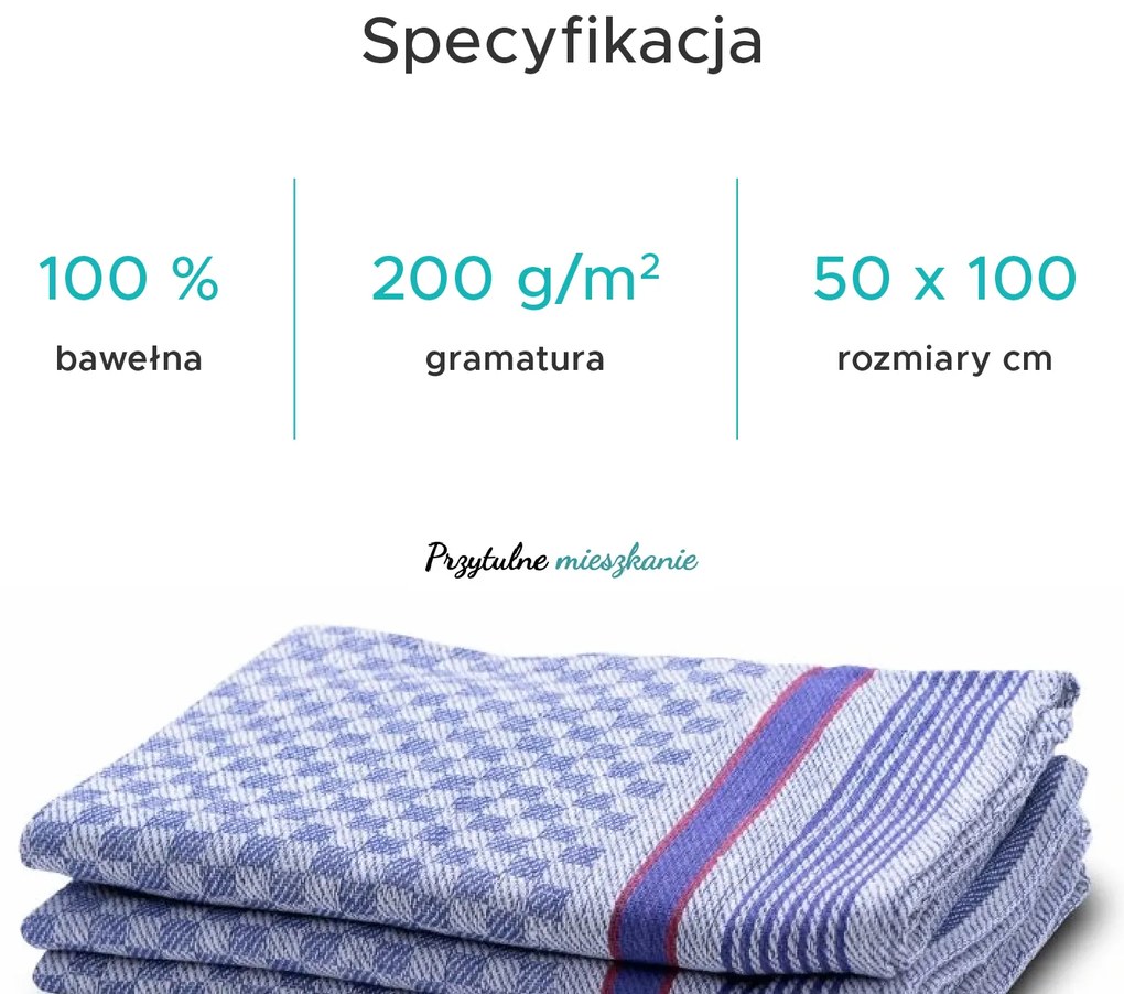 Ręcznik roboczy TOM 50 x 100 cm, 100% bawełna