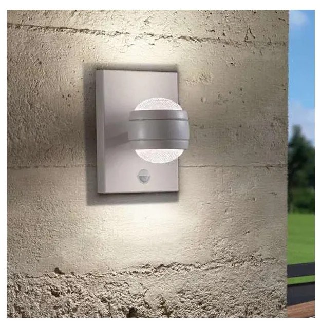 Eglo 96019 - LED zewnętrzny kinkiet z czujnikiem SESIMBA 1 2xLED/3,7W IP44