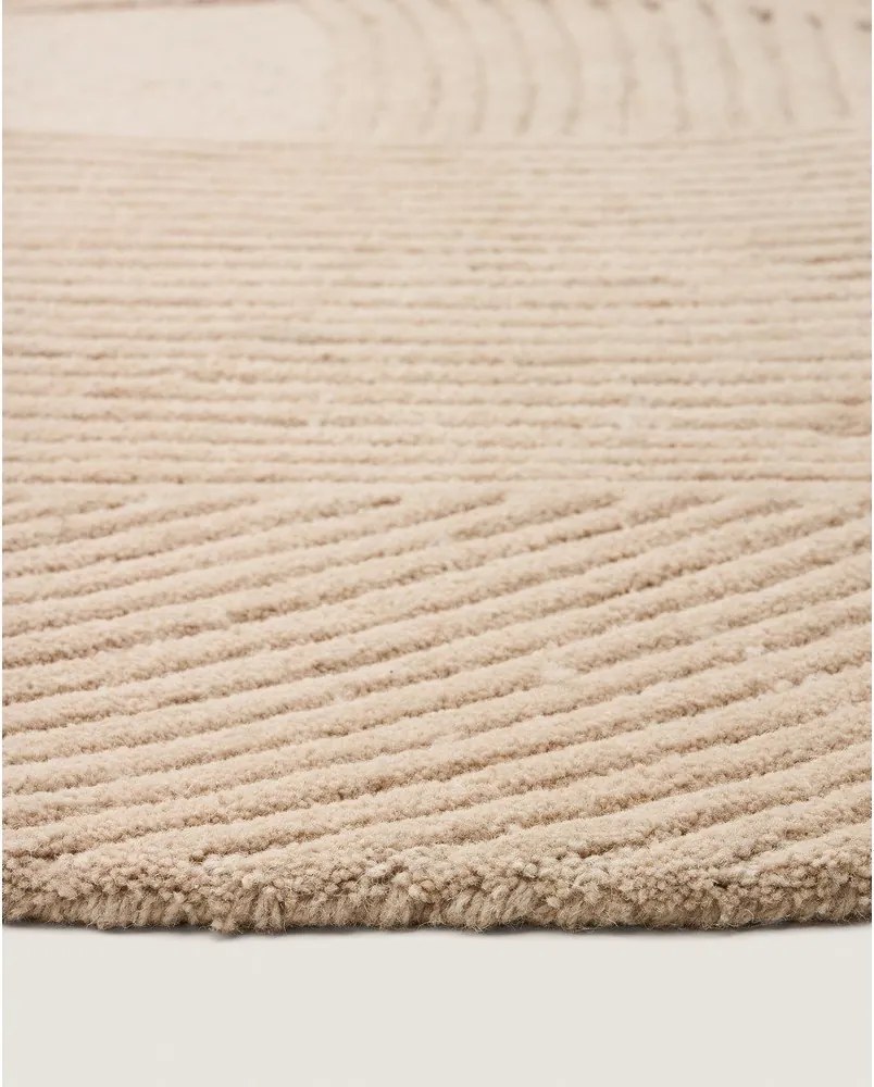 Kremowy wełniany dywan tkany ręcznie 160x230 cm Domm – Kave Home