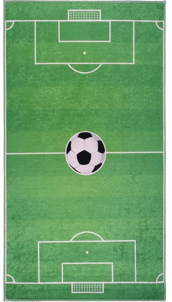 Zielony dziecięcy dywan do zabawy odpowiedni do prania 100x160 cm Soccer Time – Vitaus