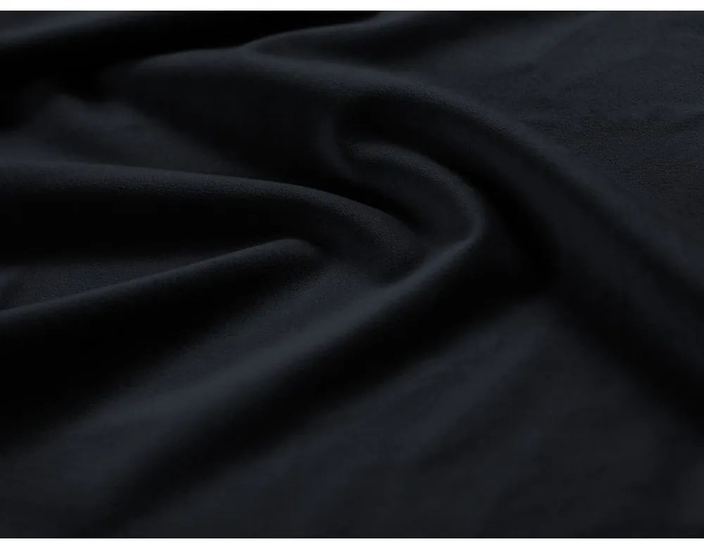 Ciemnoniebieskie tapicerowane łóżko dwuosobowe ze schowkiem ze stelażem 140x200 cm Juno – Windsor &amp; Co Sofas