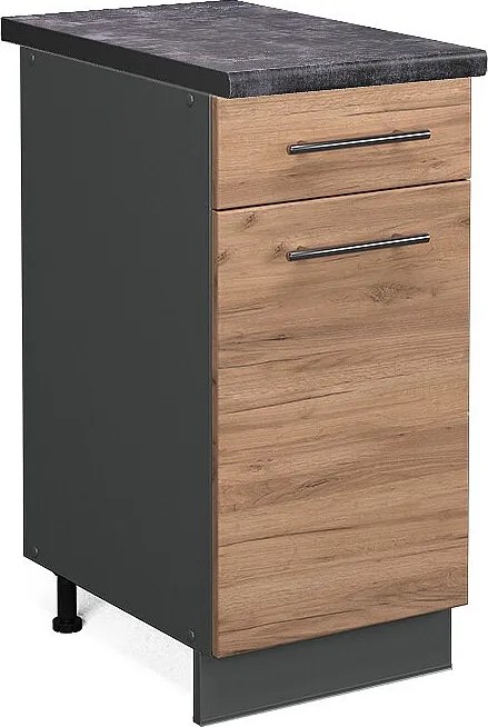 Szafka dolna do kuchni złoty dąb energetyczny 40x60x82 fame-line